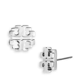 Tory Burch large logo t stud earrings